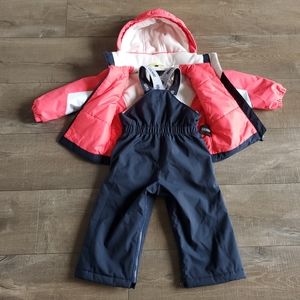 COLMAR Baby Snow Suit Bib and Jacket Navy Size 24